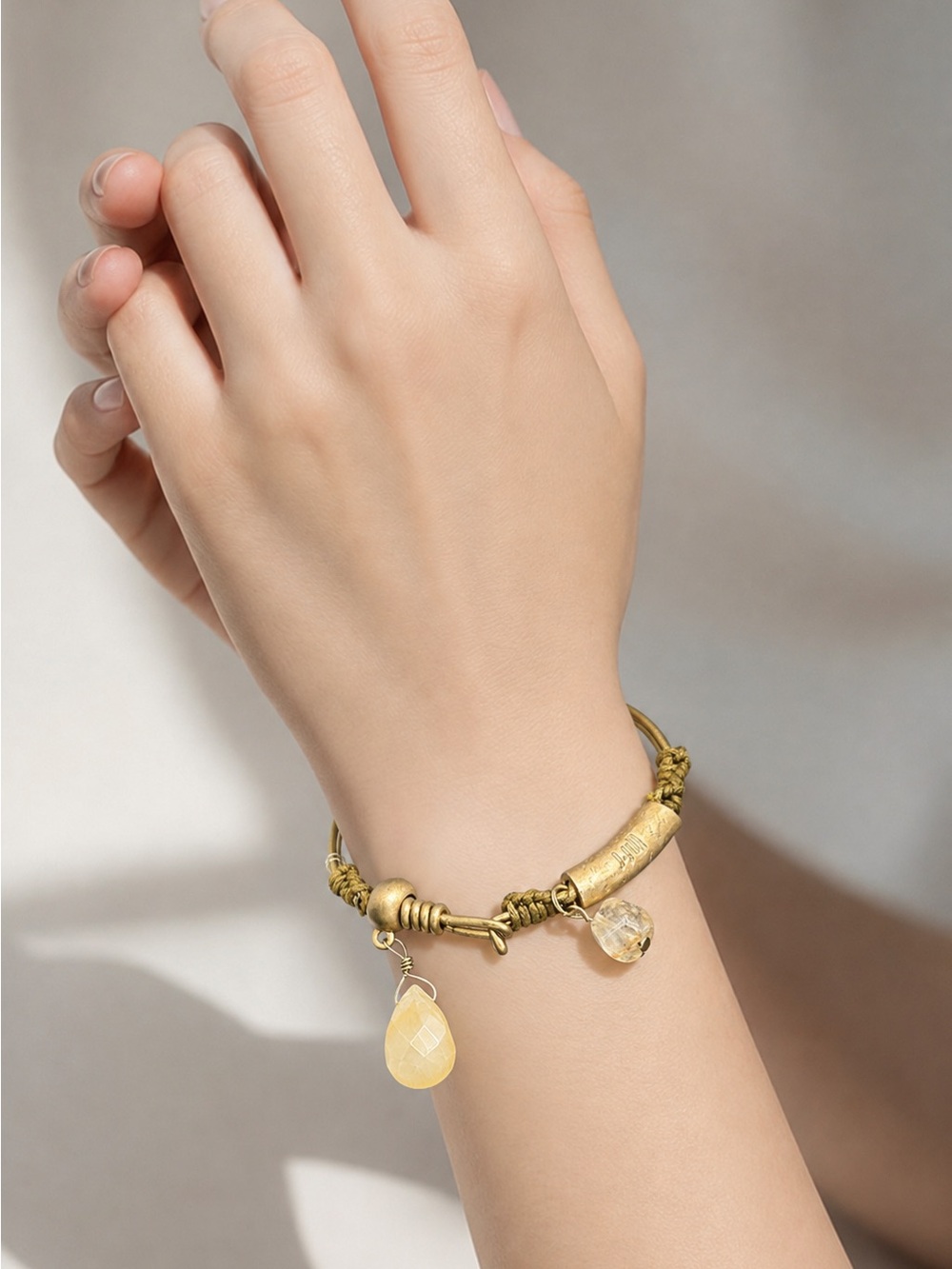 J.Jill Women's Gold Tone Bangle Bracelet Fashion Jewelry New Boho Charm Artsy